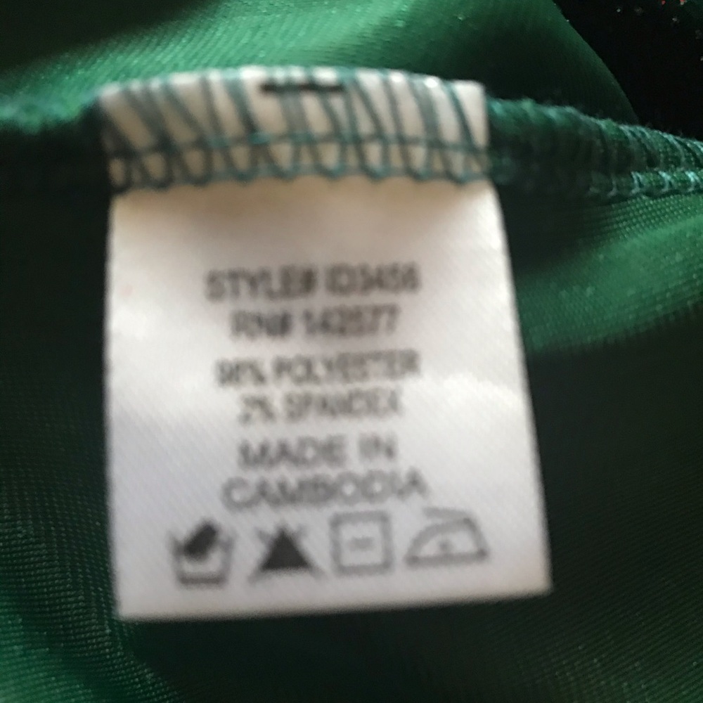 IRIS EMERAD GREEN VELVET DRESS - Picture 5 of 5